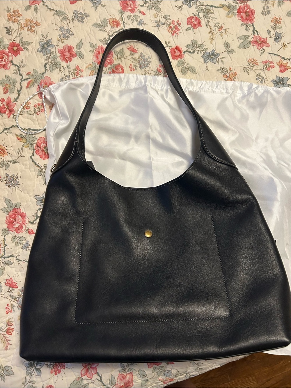Coach Black Brooklyn 34 Leather Shoulder Hobo Bag - Picture 2 of 7